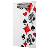 トランプのポーカー選手ギャンブラー遊のカードがラスベガスに似合う クリップボード (左)