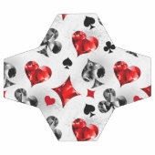 トランプのポーカー選手ギャンブラー遊のカードがラスベガスに似合う サッカーボール (フラット)