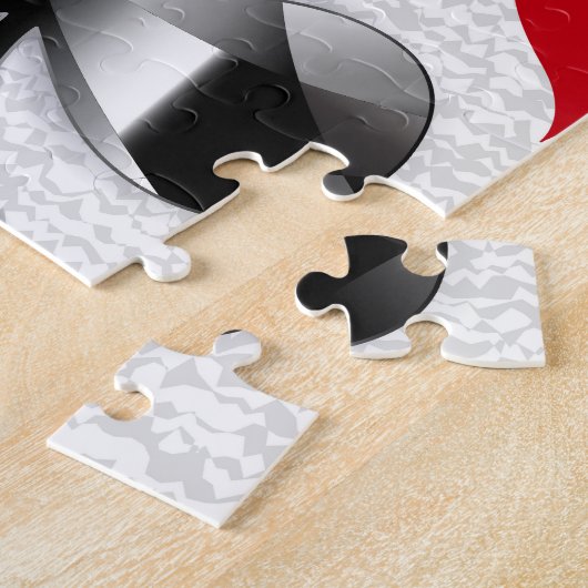 トランプのポーカー選手ギャンブラー遊のカードがラスベガスに似合う ジグソーパズル (側面)