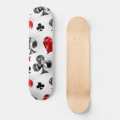 トランプのポーカー選手ギャンブラー遊のカードがラスベガスに似合う スケートボード (正面)