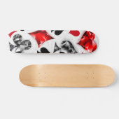 トランプのポーカー選手ギャンブラー遊のカードがラスベガスに似合う スケートボード (横)