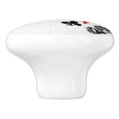 トランプのポーカー選手ギャンブラー遊のカードがラスベガスに似合う セラミックノブ (側面)