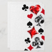 トランプのポーカー選手ギャンブラー遊のカードがラスベガスに似合う セーブザデート (正面/裏面)