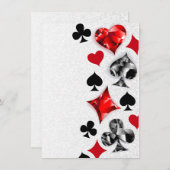 トランプのポーカー選手ギャンブラー遊のカードがラスベガスに似合う セーブザデート (正面/裏面)