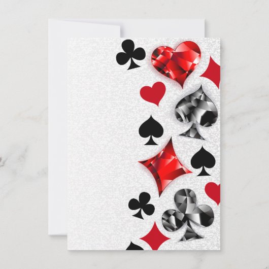 トランプのポーカー選手ギャンブラー遊のカードがラスベガスに似合う セーブザデート (正面)