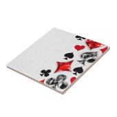 トランプのポーカー選手ギャンブラー遊のカードがラスベガスに似合う タイル (側面)