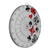 トランプのポーカー選手ギャンブラー遊のカードがラスベガスに似合う ダーツボード (正面左)