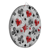 トランプのポーカー選手ギャンブラー遊のカードがラスベガスに似合う ダーツボード (正面左)