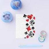 トランプのポーカー選手ギャンブラー遊のカードがラスベガスに似合う チラシ (シングル)