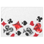 トランプのポーカー選手ギャンブラー遊のカードがラスベガスに似合う テーブルクロス (正面(横))