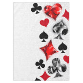 トランプのポーカー選手ギャンブラー遊のカードがラスベガスに似合う テーブルクロス (正面)