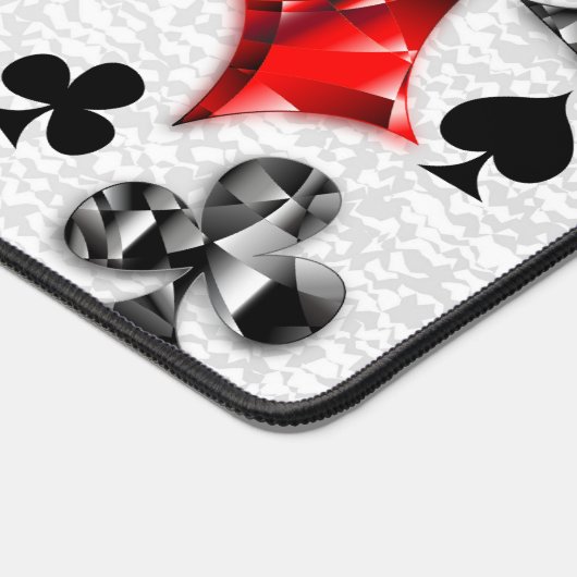 トランプのポーカー選手ギャンブラー遊のカードがラスベガスに似合う デスクマット (コーナー)