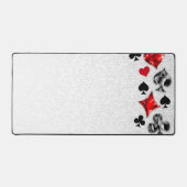 トランプのポーカー選手ギャンブラー遊のカードがラスベガスに似合う デスクマット (正面)