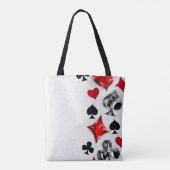 トランプのポーカー選手ギャンブラー遊のカードがラスベガスに似合う トートバッグ (裏面)
