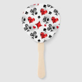 トランプのポーカー選手ギャンブラー遊のカードがラスベガスに似合う ハンドファン (裏面)