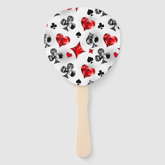 トランプのポーカー選手ギャンブラー遊のカードがラスベガスに似合う ハンドファン (正面)