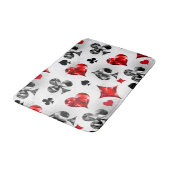 トランプのポーカー選手ギャンブラー遊のカードがラスベガスに似合う バスマット (アングル)