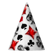 トランプのポーカー選手ギャンブラー遊のカードがラスベガスに似合う パーティーハット (左)