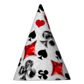 トランプのポーカー選手ギャンブラー遊のカードがラスベガスに似合う パーティーハット (右)