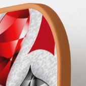 トランプのポーカー選手ギャンブラー遊のカードがラスベガスに似合う ピックルボールラケット (左詳細)