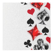 トランプのポーカー選手ギャンブラー遊のカードがラスベガスに似合う フォトキューブ (正面)