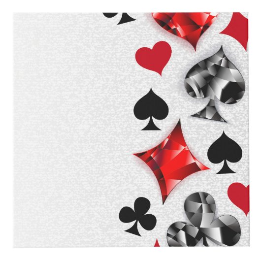 トランプのポーカー選手ギャンブラー遊のカードがラスベガスに似合う フォトキューブ (正面)