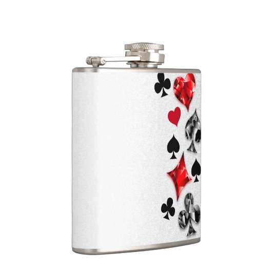 トランプのポーカー選手ギャンブラー遊のカードがラスベガスに似合う フラスク (右)