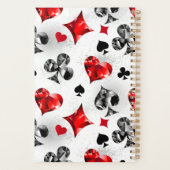 トランプのポーカー選手ギャンブラー遊のカードがラスベガスに似合う プランナー手帳 (裏面)