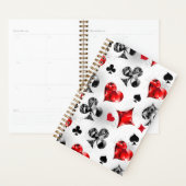 トランプのポーカー選手ギャンブラー遊のカードがラスベガスに似合う プランナー手帳 (ディスプレー)