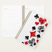 トランプのポーカー選手ギャンブラー遊のカードがラスベガスに似合う プランナー手帳 (ディスプレー)