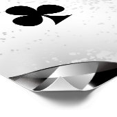 トランプのポーカー選手ギャンブラー遊のカードがラスベガスに似合う ポスター (コーナー)