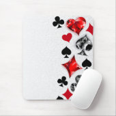 トランプのポーカー選手ギャンブラー遊のカードがラスベガスに似合う マウスパッド (マウス)