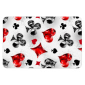 トランプのポーカー選手ギャンブラー遊のカードがラスベガスに似合う マグネット (横)