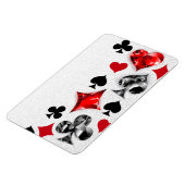 トランプのポーカー選手ギャンブラー遊のカードがラスベガスに似合う マグネット (左側)