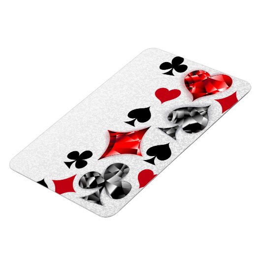 トランプのポーカー選手ギャンブラー遊のカードがラスベガスに似合う マグネット (左側)