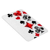 トランプのポーカー選手ギャンブラー遊のカードがラスベガスに似合う マグネット (右側)