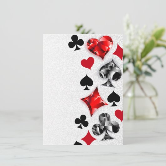 トランプのポーカー選手ギャンブラー遊のカードがラスベガスに似合う メニュー (スタンド正面)