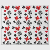 トランプのポーカー選手ギャンブラー遊のカードがラスベガスに似合う ラッピングペーパー (フラット)