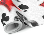 トランプのポーカー選手ギャンブラー遊のカードがラスベガスに似合う ラッピングペーパー (ロールコーナー)