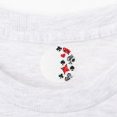 トランプのポーカー選手ギャンブラー遊のカードがラスベガスに似合う ラベル (貼付)