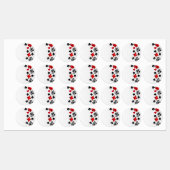 トランプのポーカー選手ギャンブラー遊のカードがラスベガスに似合う ラベル (シート)