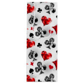 トランプのポーカー選手ギャンブラー遊のカードがラスベガスに似合う ワインギフトバッグ (正面)