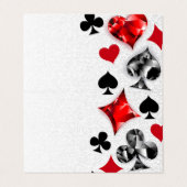 トランプのポーカー選手ギャンブラー遊のカードがラスベガスに似合う 名刺 (外部フラット)