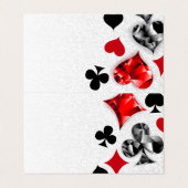 トランプのポーカー選手ギャンブラー遊のカードがラスベガスに似合う 名刺 (外部フラット)