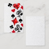 トランプのポーカー選手ギャンブラー遊のカードがラスベガスに似合う 名刺 (正面/裏面)