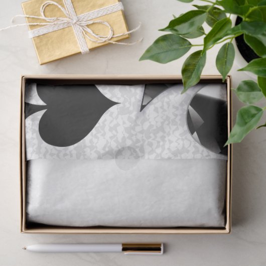 トランプのポーカー選手ギャンブラー遊のカードがラスベガスに似合う 薄葉紙 (ギフト)