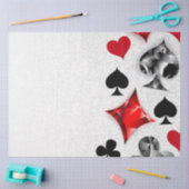 トランプのポーカー選手ギャンブラー遊のカードがラスベガスに似合う 薄葉紙 (クラフト)