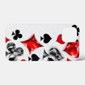 トランプのポーカー選手ギャンブラー遊のカードがラスベガスに似合う Case-Mate iPhoneケース (裏面 (横))