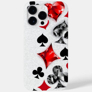 トランプのポーカー選手ギャンブラー遊のカードがラスベガスに似合う Case-Mate iPhone 14 PRO MAXケース