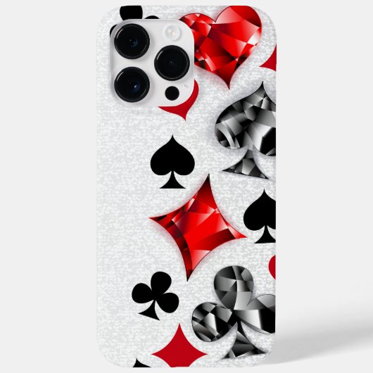トランプのポーカー選手ギャンブラー遊のカードがラスベガスに似合う Case-Mate iPhoneケース (裏面)